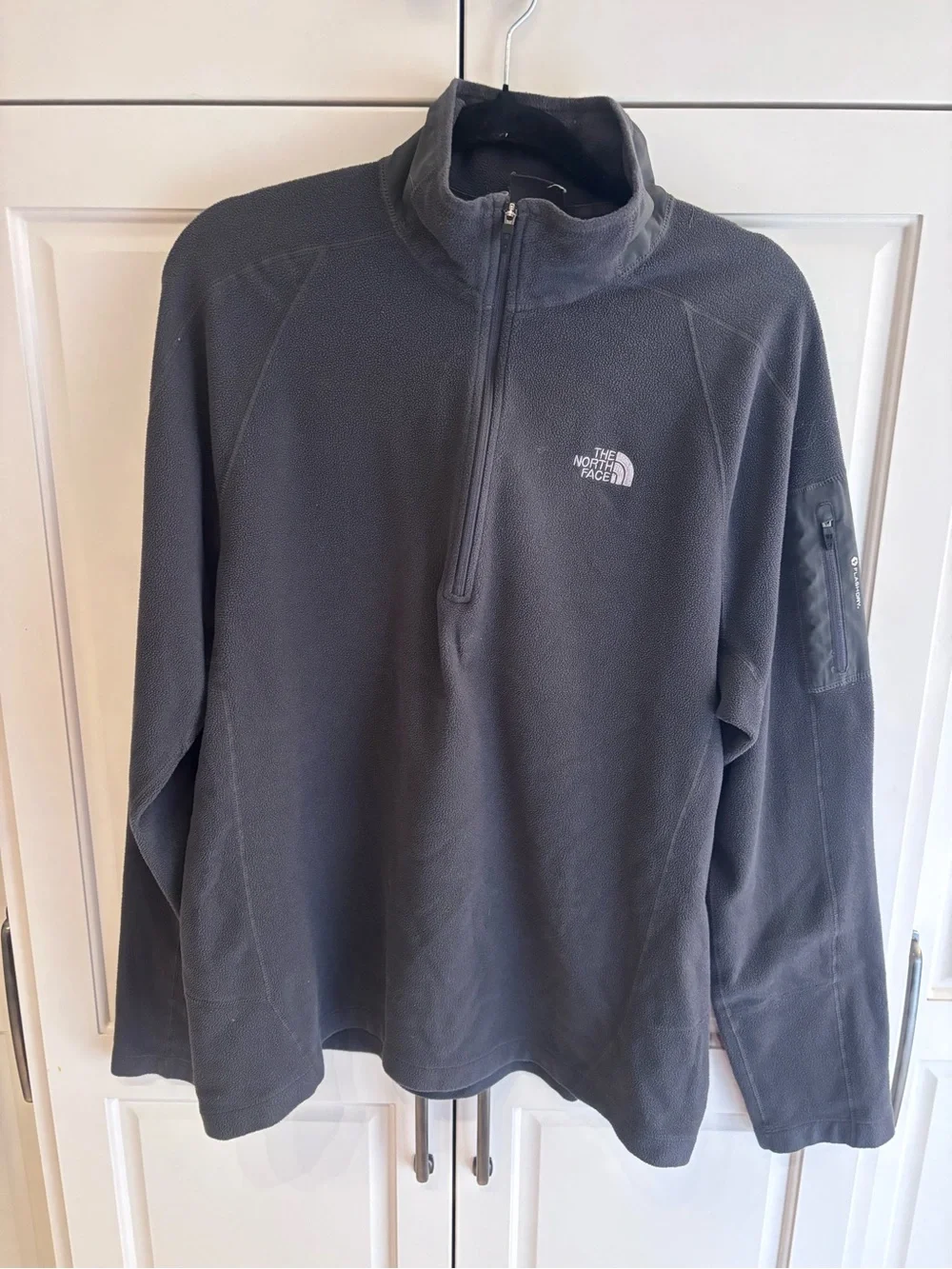 The North Face Men's Half-Zip Fleece Pullover - black tka 100 glacier flashdry L